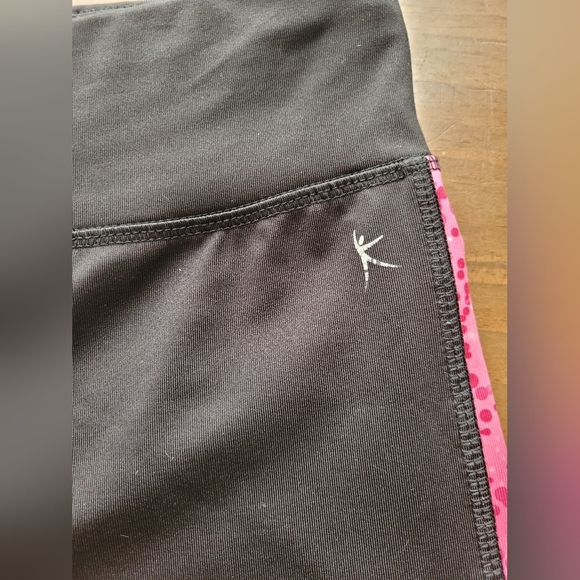 Danskin Now Fitted Hot Pink Black Drawstring Exercise Pants Size Med - Picture 4 of 10